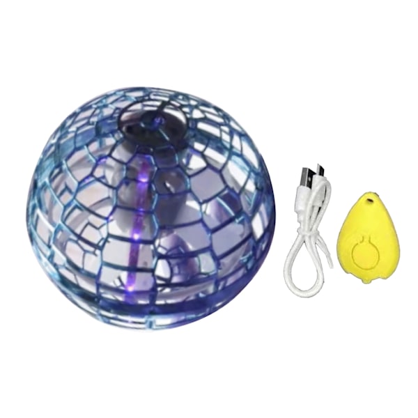 UFO Luminous Induction Flying Ball Intelligent Cyclotron Levitation Ball Barnleksaker med 200mAh Batteri Blå