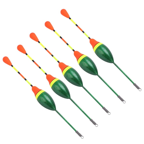 5 st Fiskeflöter Bobbers Högkänslig plastfjäder Oval sticka Slipflottor Fiskeredskap Tillbehör