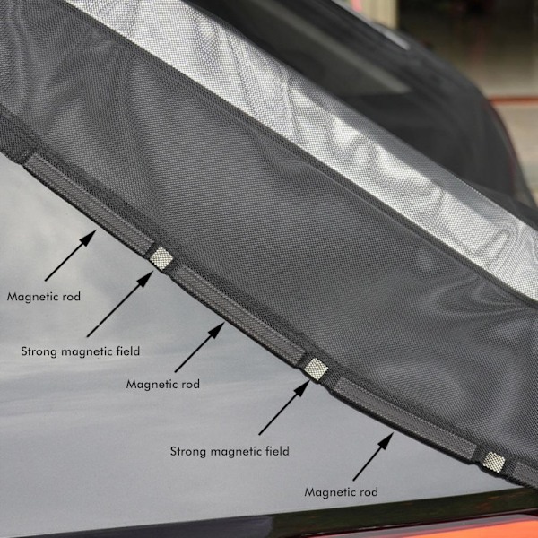 Trunk Cargo Shade Cover Magnetisk bil Trunk Anti Mosquito Sunshade Screen Anti Flying Net Trunk Shade