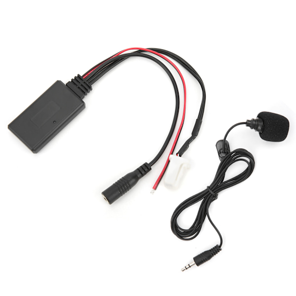 Bluetooth 5.0 AUX-kaapeliadapteri mikrofonilla handsfree-käyttöön, korvaa Suzuki Swiftin, Vitran ja Jimnyn