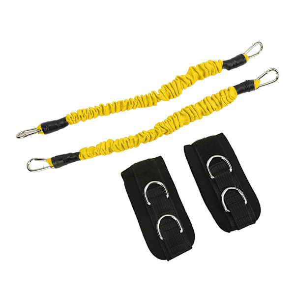 2st Fitness Vristband Hög Elasticitet Hållbar Öka muskelstyrkan Förbättra hoppförmåga Kabel Ankelrem Gul 15 Pounds