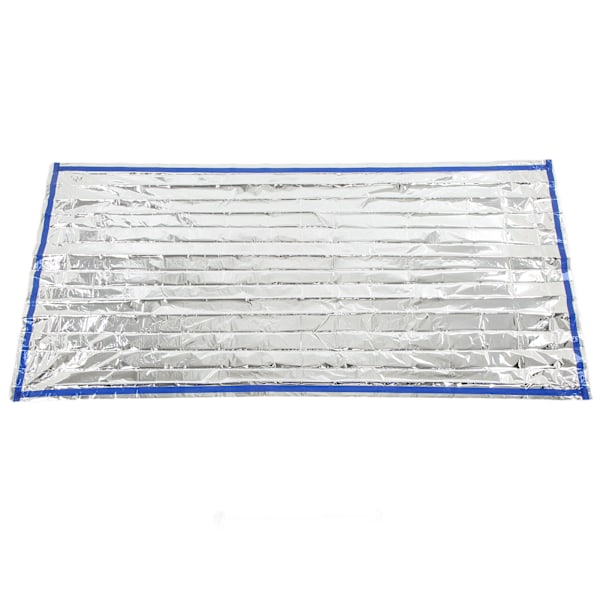 Överlevnadsfilt Vattentät hopfällbar termisk nödfilt för utomhuscampingvandring Silver 210x90cm