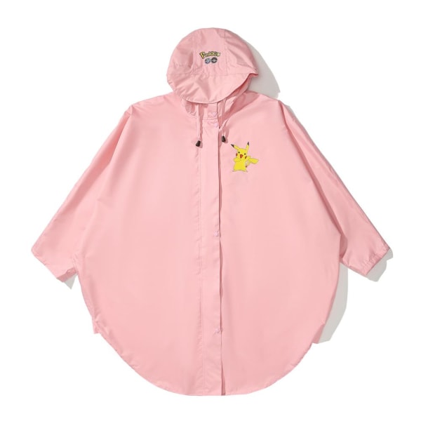 Brugerdefineret letvægts regnfrakke - Pink, vandtæt åndbar ballistisk poncho med hat