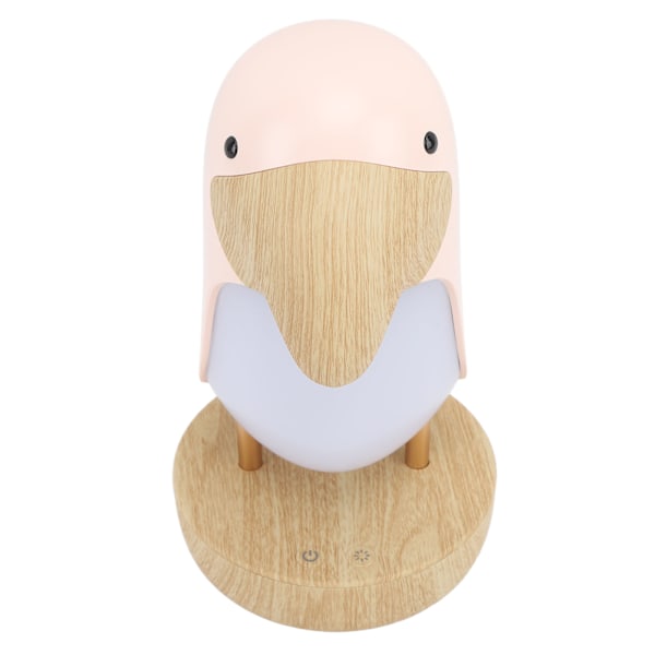 Toucan Fugl Natlampe USB Bluetooth-højttaler til Børn Soveværelse Stue Udendørs Camping RV Rosa