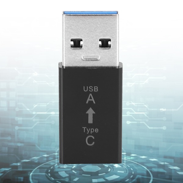 3 stk. USB3.0 Hann til Type C Hunn Adapter Kobling Universell Elektronisk Konverter (Svart)