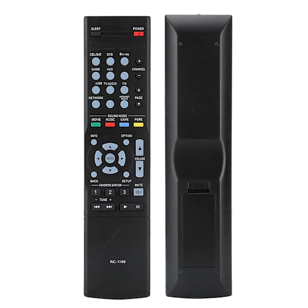 ABS Holdbar Sort Effektforstærker Controller Fjernbetjening Erstatningstilbehør til DENON RC-1169