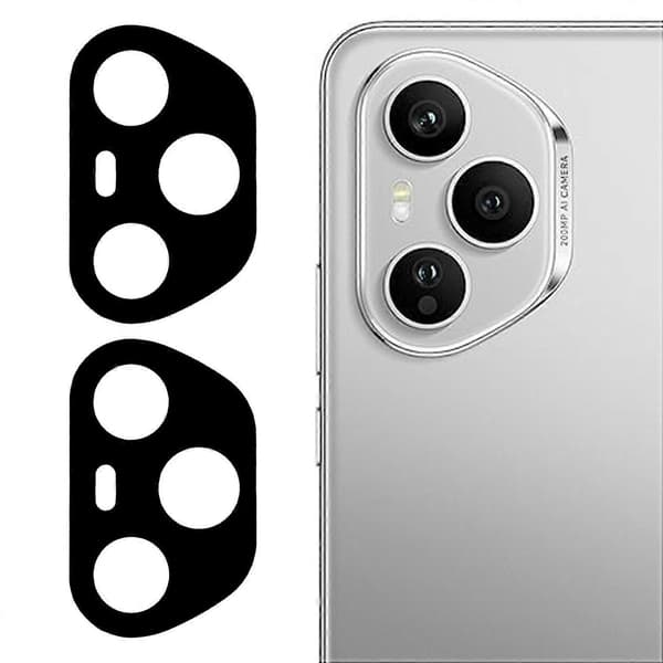 2-pack Camera Lens Protector for Honor 400 Pro 5G (Global) with Silk Print, 3D Arc Edge