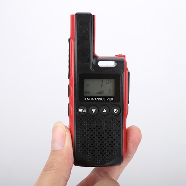 Mini Portabel Handhållen Business UHF Walkie Talkie Tvåvägsradio (Röd)