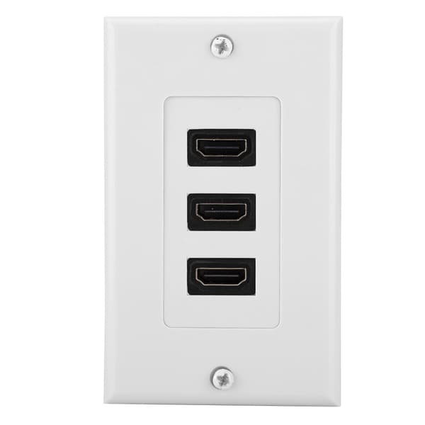 3-ports HDMI HD Video Panel Socket USB Hub Adapter Veggkontakt