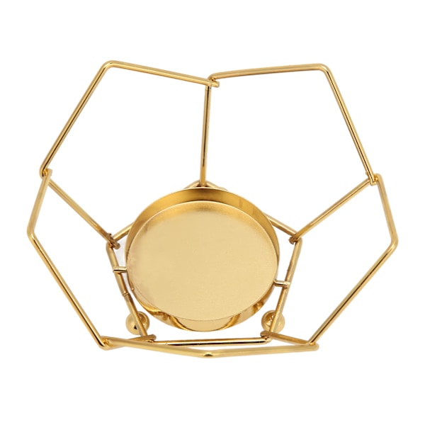 Lysestake Nordisk Enkel Geometrisk Jernramme Metallhåndverk Elektroplettering Lysestake Ornament