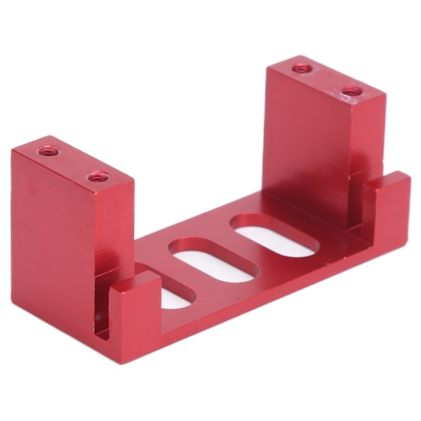 Metall styreservo feste med fast base aluminiumlegering RC servofeste for WLToys 104001 1/10 RC bil Rød