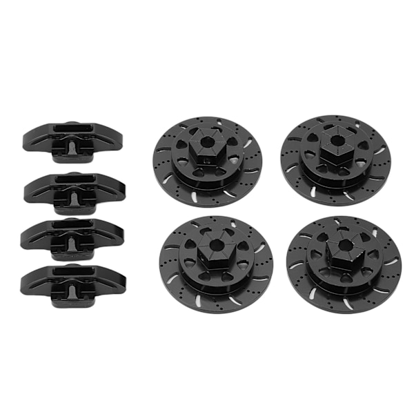RC-bremseskive aluminiumlegering høy styrke 1/10 Fjernstyrt Bilmetall Oppgraderingsdeler for Axial RBX10Black