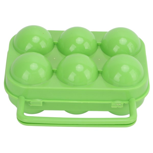 Kannettava case ABS 6 ristikkomunalaatikko sisätilojen kananmunien säilytykseen Vihreä