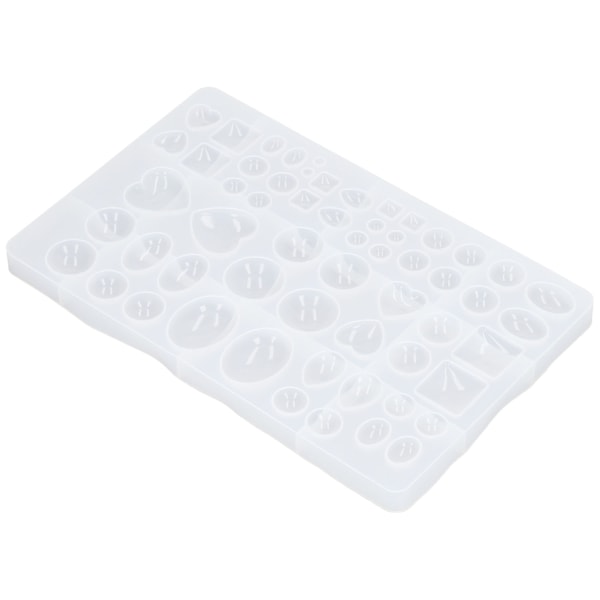 Hjerteformet Silikoneform Geometrisk Oval Halvcirkel Vanddråbeform DIY Silikoneforme til Fondantkage Chokolade