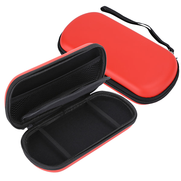 2 STK Bærbar Oppbevaringsveske Beskyttende EVA Hardt Etui for PSVita 1000 2000 Konsoll Rød