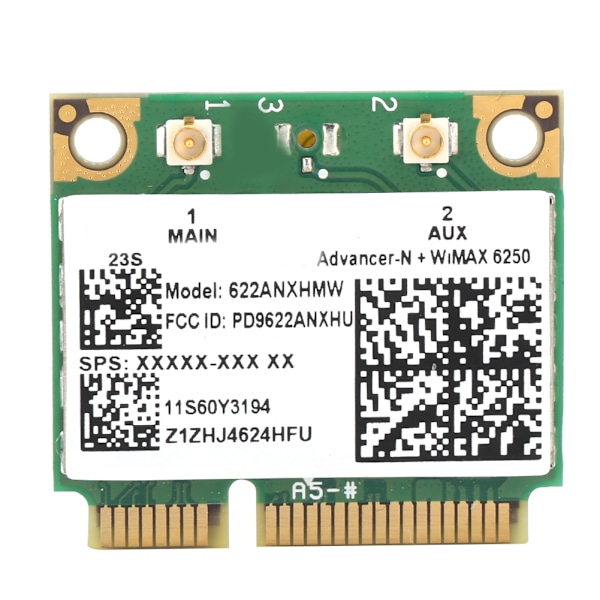 Langaton verkkokortti DualBand 300M 2.4 5G Wifi PCIE Intel AdvancedN WiMAX 6250:lle