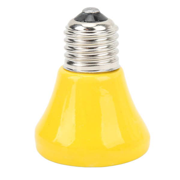 Keramisk krybdyr varmelampe pære mini infrarød varme keramisk amfibie varmelampe til firben krybdyr 220V‑240V 25W gul
