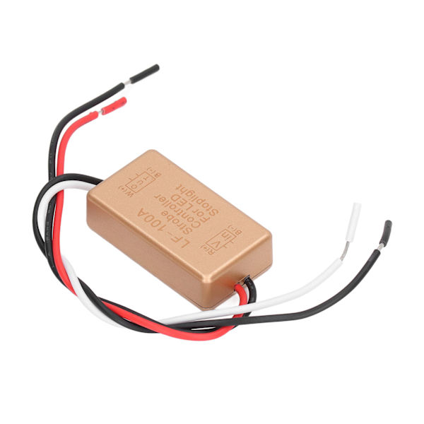 Blinkende stroboskop-controller, automatisk bilblinkmodul til LED-bremsebaglygte 12V-16V DC
