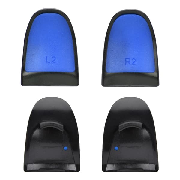 L2 R2 Förlängda Grepp Mjuk Touch Kontrollförlängare Knappar Förlängning Trigger för PS4 (Blå)