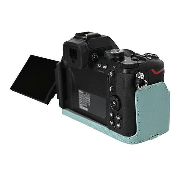 Genuine Leather Camera Case for Nikon Z 50 II - Blue
