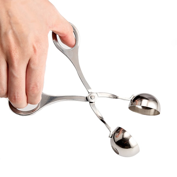 2 stk. rustfrit stålkugleformere Non Stick frikadellekugler formere kugleformere pincet