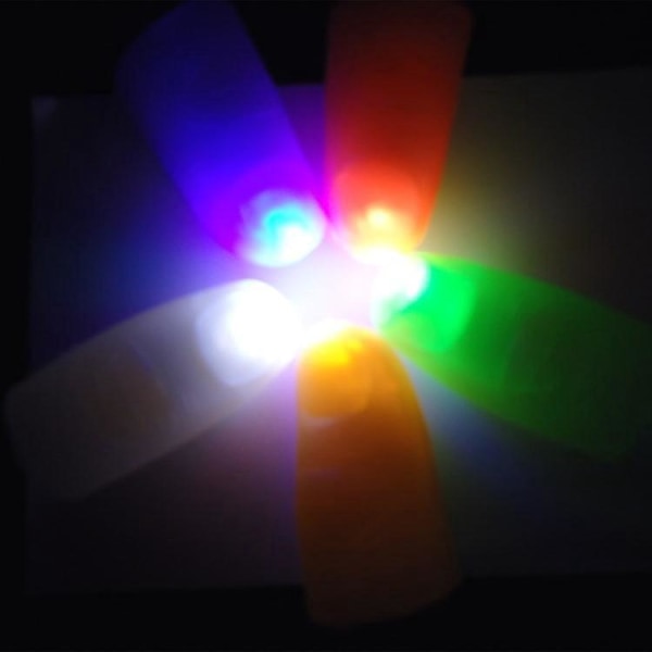6 st LED Magic Thumb Lights - Fake Finger Light Blinkande Trickleksak för Festrekvisita