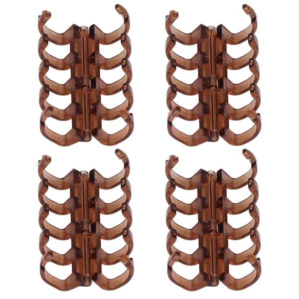 20 st Bindningsringar Segmenterad Design Rymmer 60 Ark 11mm Bindningstjocklek Kontorsmaterial Bärnstensgul