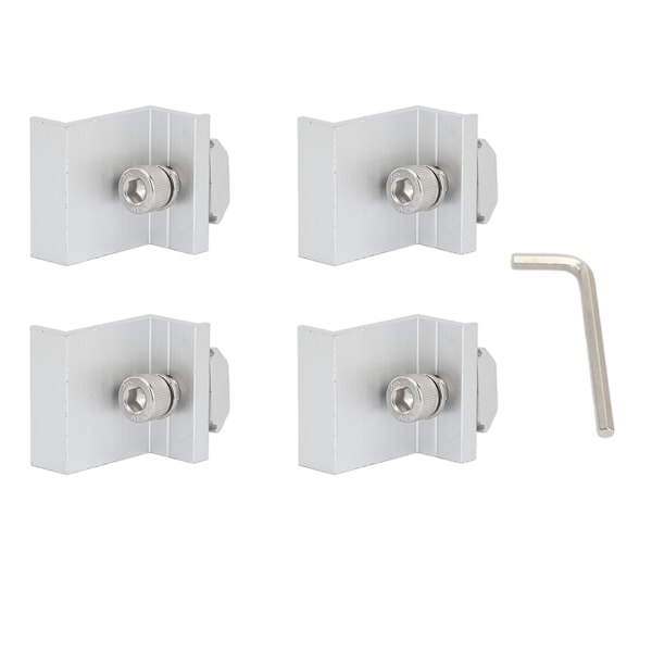Kevyt säältä kestävä teräksinen aurinkopaneeli-kiinnike PV-moduulille 35MM (4 kpl)