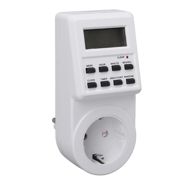 Innendørs Mini Uttak Timer Digital Nedtellingstimer Uttak Innendørs Tidstyrt Strømbryter med Nedtellingsstrømavstengningsbeskyttelse EU-plugg 230V 16A 3680W.μ