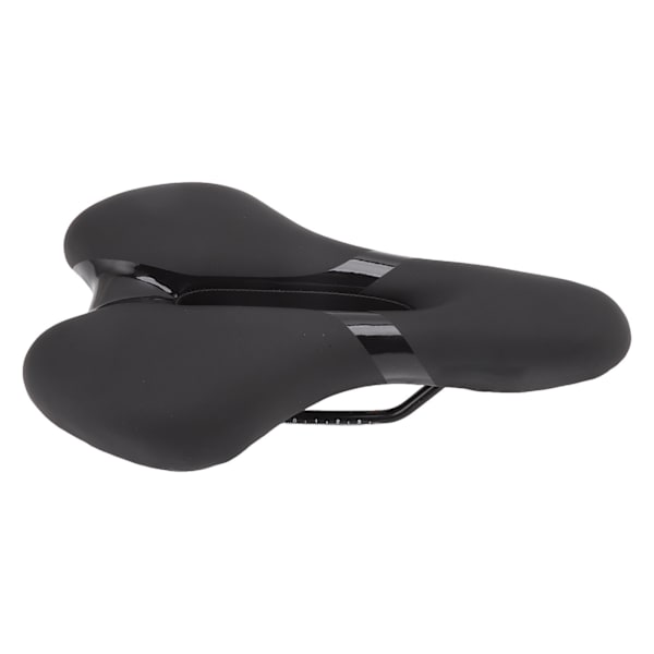 Mjuk och bekväm sadel för cykel, ihålig design, vikbar, silikon, svart