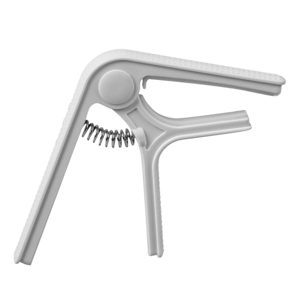 Gitarr Capo Clip Clamp med Non Slip Point Universal Great Protection Ukulele Elgitarr Capo White