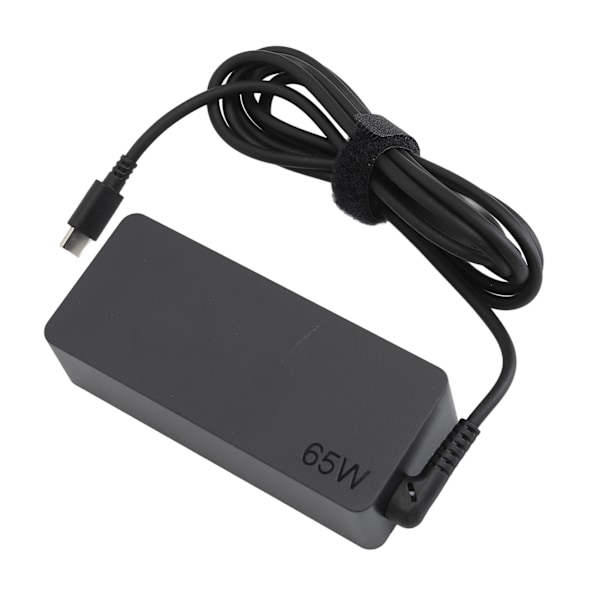 Laptop-strömadapter 20V 3.25A Typ C Plast Typ C Strömadapter med strömkabel för 65W laddning EU-kontakt 100‑240V