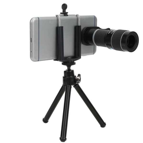 Bærbart Mini Monocular Telescope 18X Night Viewing med telefonklemme og stativ
