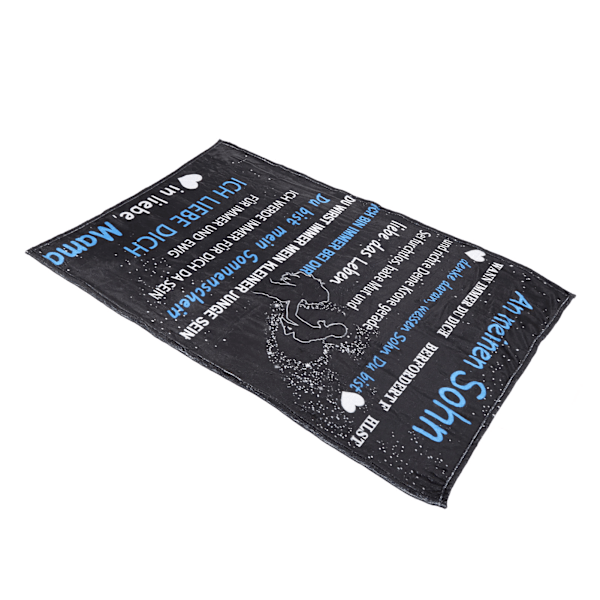 Bokstavsmönstrad filt bekväm mjuk dekoration tydligt tryck sofffilt för vardagsrum sovrum PJ211007 A003 150x220cm/59.06x86.61in