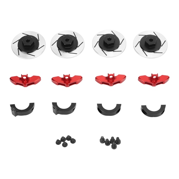 12 mm alumiininen jarrulevy pyörän kuusiokoloadapteri Tamiya CC02 CC 02 1/10 RC-auton päivitysosiin Punainen