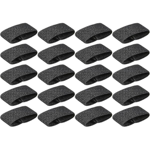20-pack elastiska ryggsäcksremmar - bred bältesögla