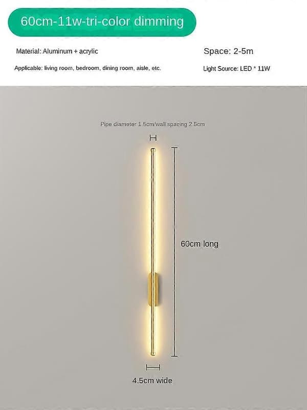 LED-vegglamper for stue