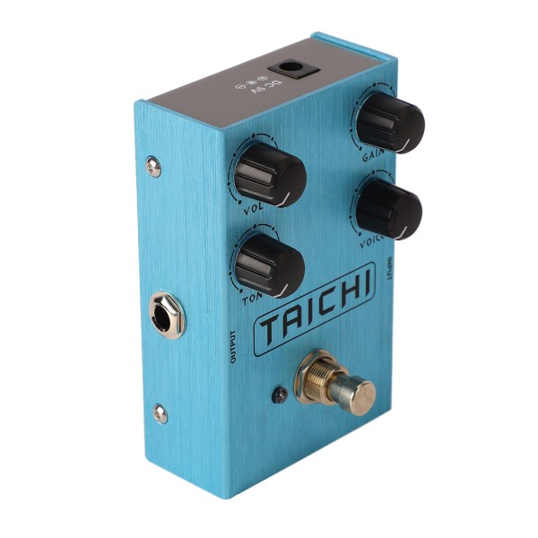 Elektriske gitareffekter Drive Pedal Effector Simulerer gitarforvrengning og overdriveeffekter AN 38 Lyseblå