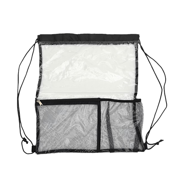 Foldbar gjennomsiktig PVC-strandveske - stor kapasitet, gjennomsiktig, perfekt for bading og strender