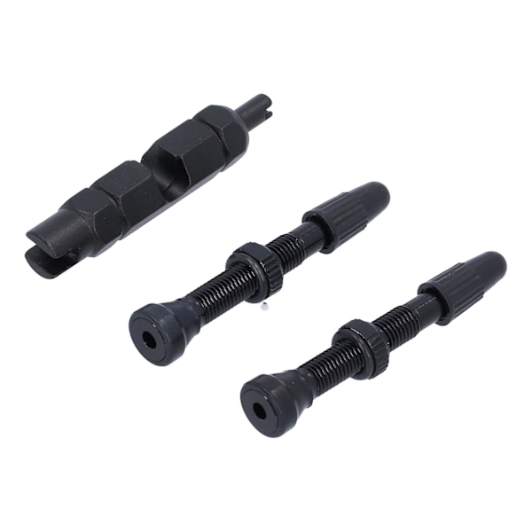 1,6 tum Tubeless Ventil Slang Fransk Typ Aluminium Legering Tillbehör för Landsvägscyklar Mountainbikes Svart