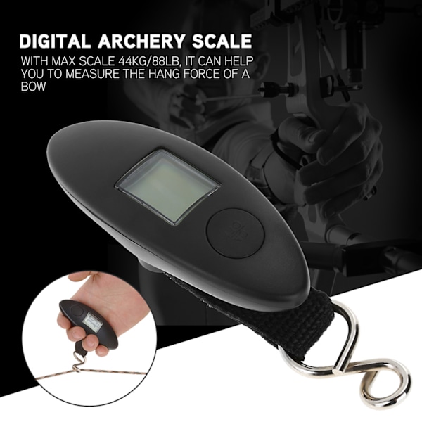Bueskyting Portabel Digital Håndholdt Bue Vekt 88lbs Verktøy for Compound og Recurve Bue