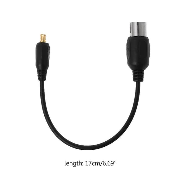 1. 13 cm lang RF koaksial adapterstik kabel TV IEC hun til MCX han