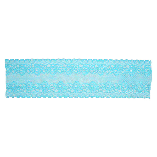 23 cm bred 10 yards spetskant stretch klippbar DIY hantverk mesh nylon spetstyg bred stretchig spets för sömnad kudde Blue Lagoon
