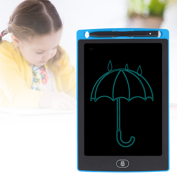 8,5\" LCD Skriveplade Børn Smart Graffiti Tegnebræt Monokrom Håndskrift (mørkeblå)