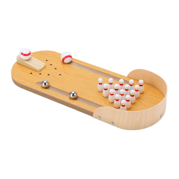Mini bordsskive bowling legetøj Interessant ny justerbar bærbar indendørs brætspil