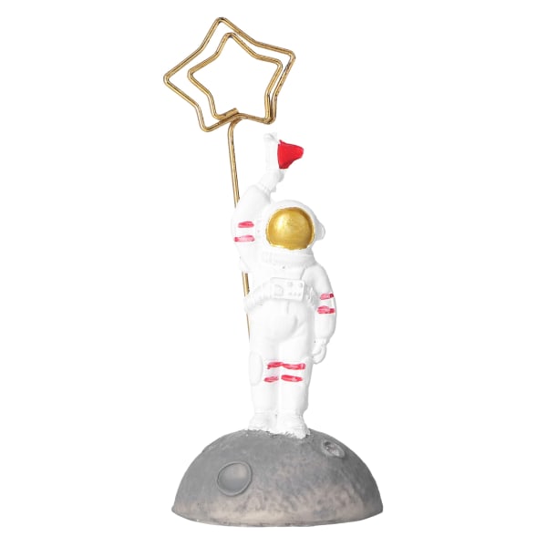 2 Stk Astronaut Figur Statue Søt Design God gave Multifunksjon Slitesterk skrivebordsdekorasjon