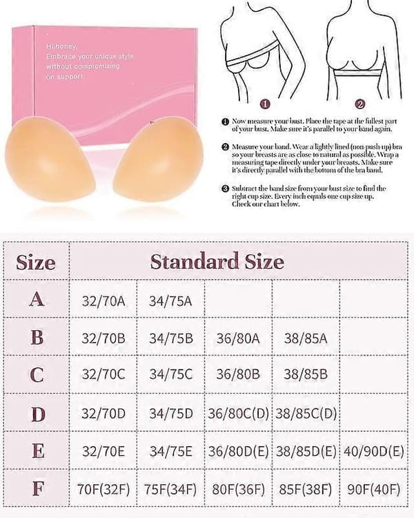 Self-Adhesive Strapless Bra, Invisible Push-Up Bra with Adhesive