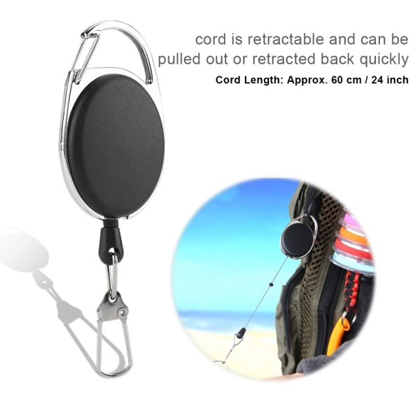 Fiskeretraktor Retractable Cord Tool Gear Keeper Stopper Holder