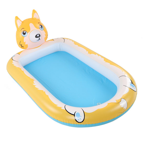 Täytettävä sprinklerialtaalla PVC Kids Cute Water Spray Pad Splashing Fountain Toys ulkoilmaan takapihalle pentu