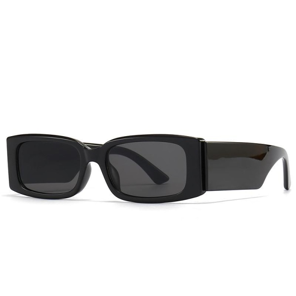 Small Frame neliönmuotoiset aurinkolasit - mustat, uudet retro-aurinkolasit, Premium Feeling Trend
